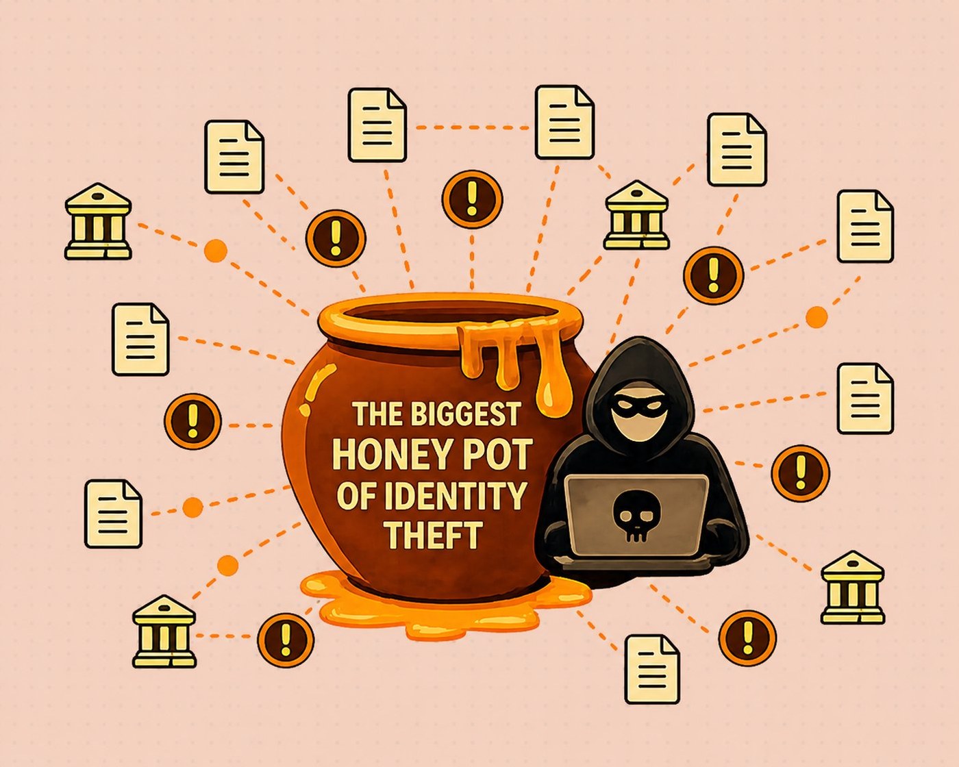 The biggest honey pot of identity theft: tens of thousands of regulated offices storing passport scans, each a target for cyber attacks