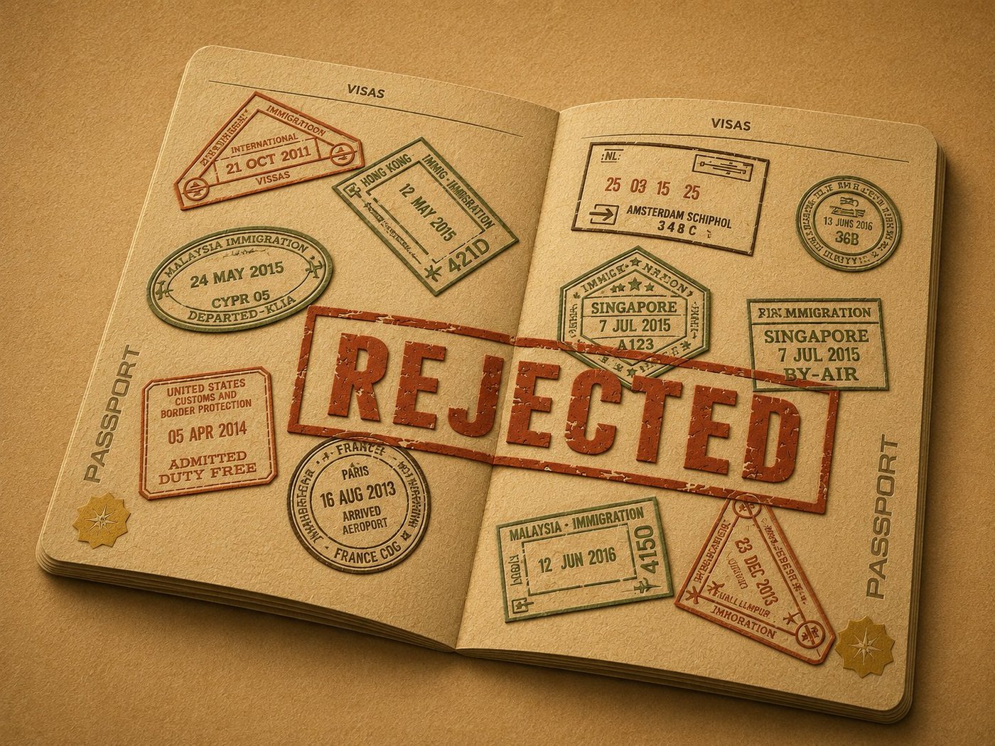 Foreign passport rejected