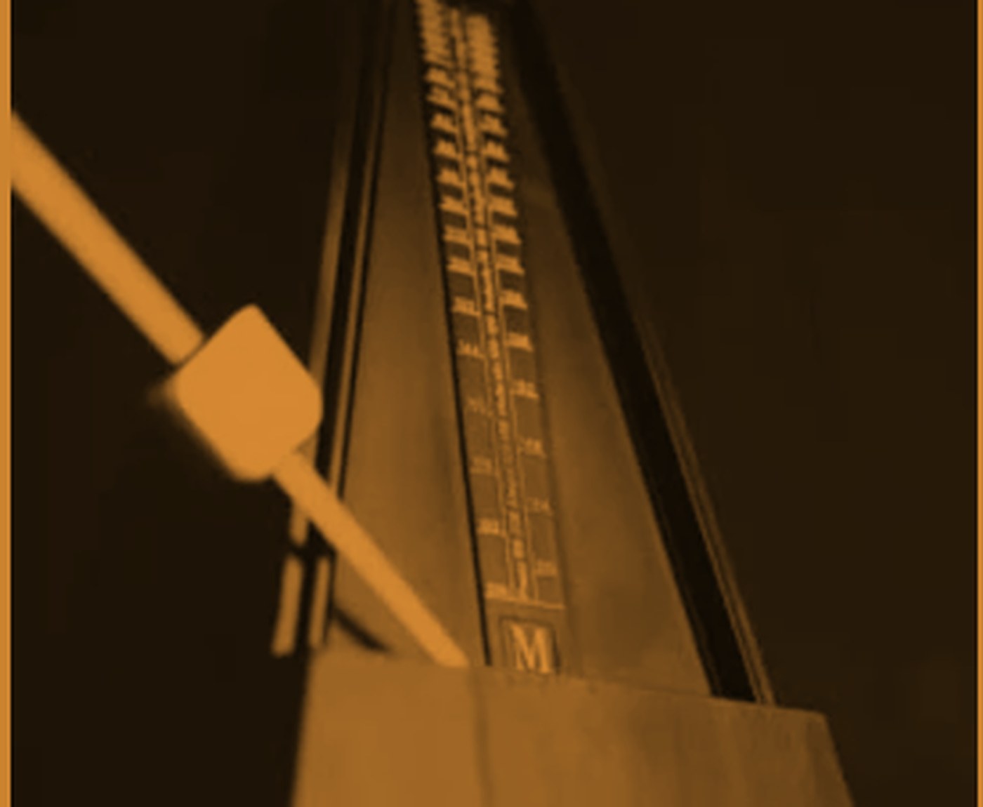 A metronome caught mid-swing, the same act repeating